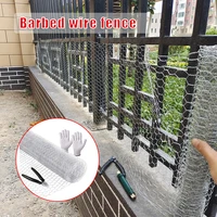 galvanized hexagonal mesh fench lightweight metal barbed wire mesh diy fence for home courtyard garden and begetable patch