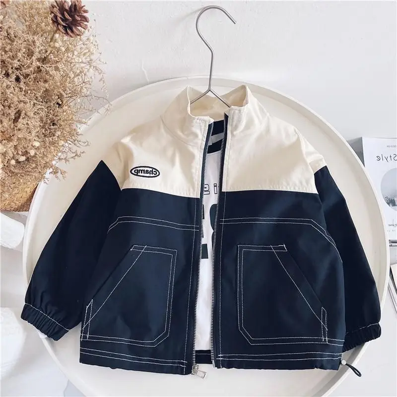 

Одежда для мальчиков; Сезон весна-осень; Детская верхняя одежда 2021 детей; Повседневное хлопковое пальто; Одежда для маленьких детей в возрас...