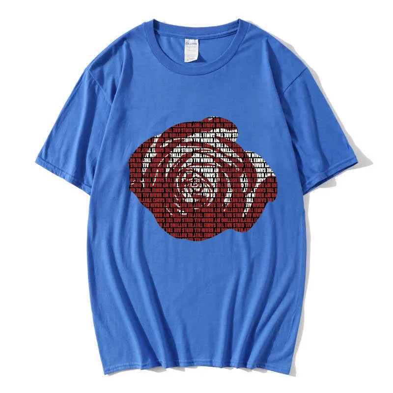 

New Harajuku T-shirt rose print short-sleeved top fashion casual T-shirt men and women clothing T-shirt