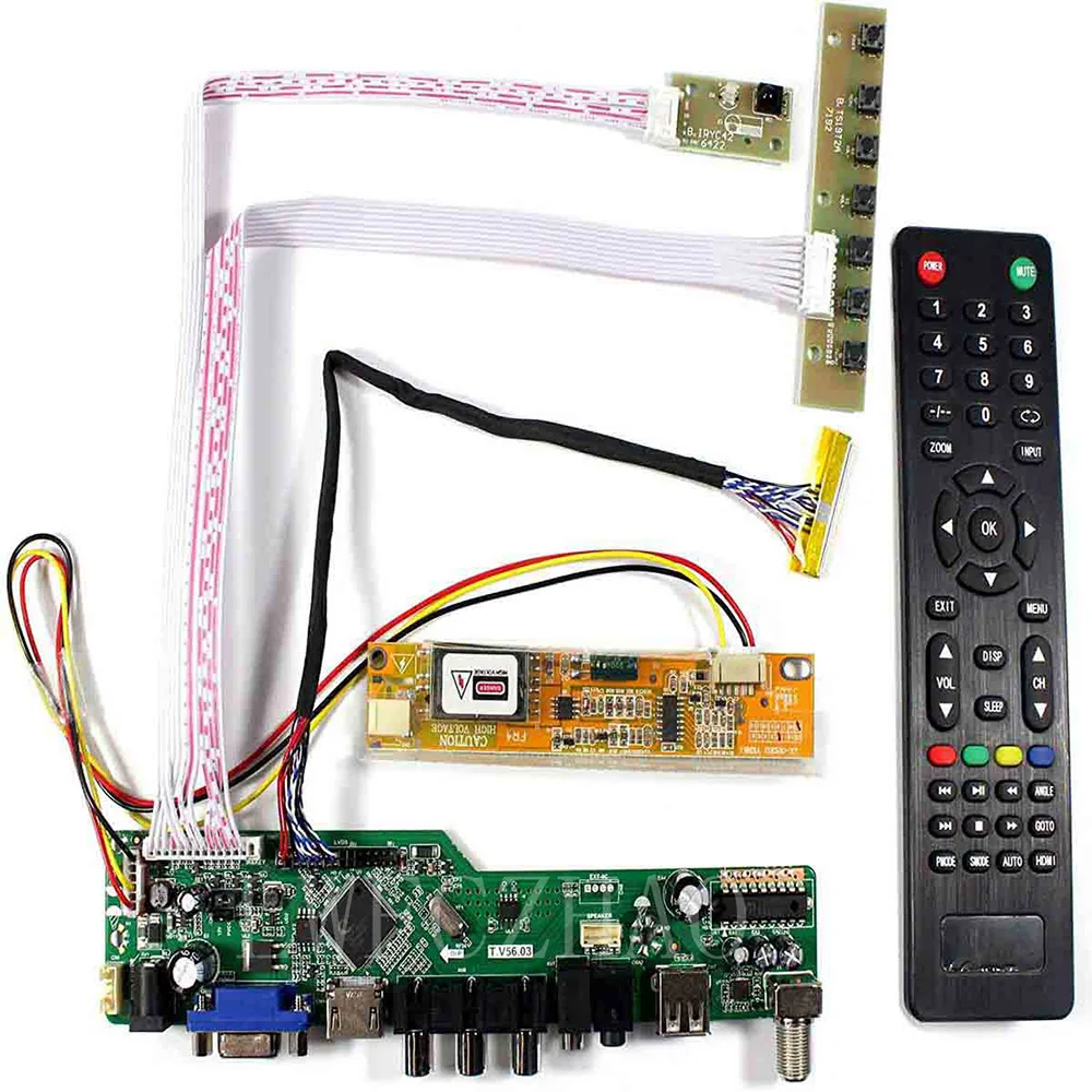 Новый комплект платы монитора для планшетов ТВ + HDMI VGA AV USB светодиодный
