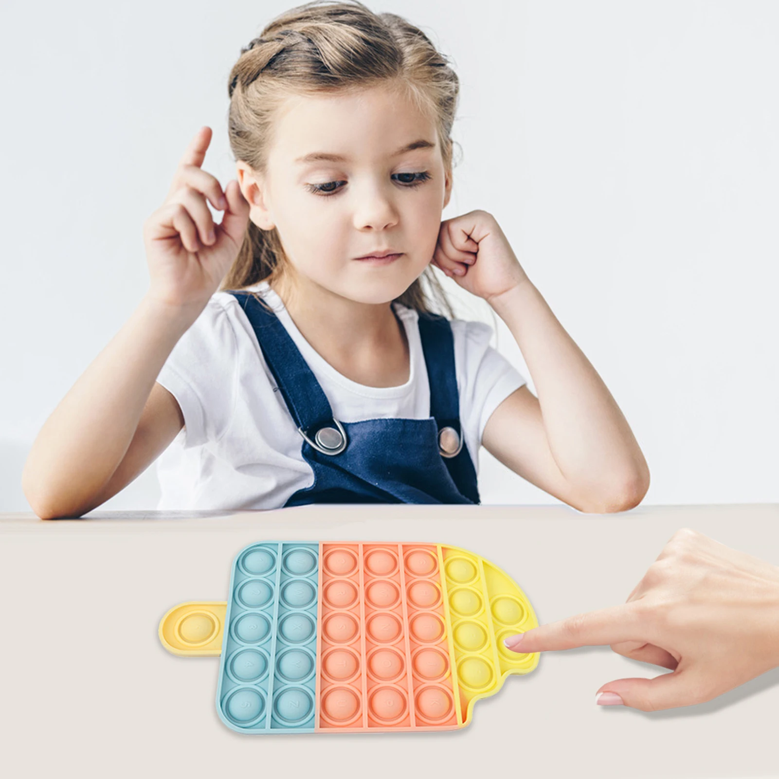 

Funny Slow Soft Kid Decompression Balls Children Adult Stress Reliever Fidget Squeeze Toy Fun Ice Cream Push popIt Bubble Toy