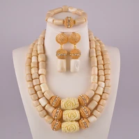 real coral necklace set white coral jewelry sets for women nigeria coral beads african jewelry set