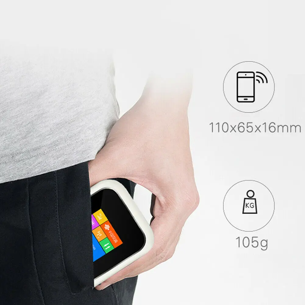JHYZX MF904LCD Портативный 4G LTE WIFI роутер 150 Мбит/с Мобильная широкополосная точка