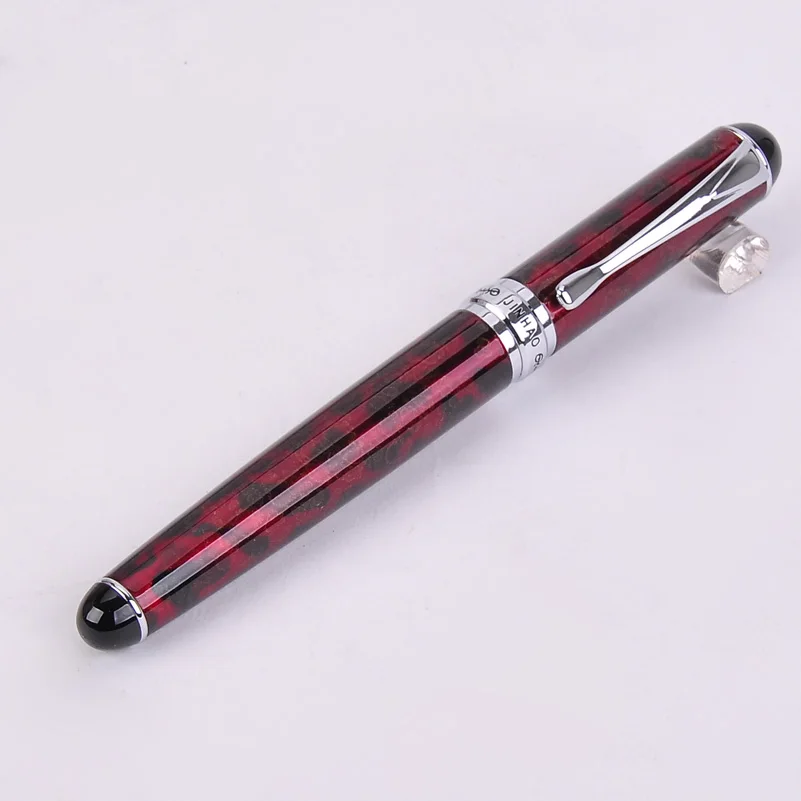 Ручка перьевая Jinhao 750 розовое золото/серебро/черный 11 цветов на выбор изогнутое