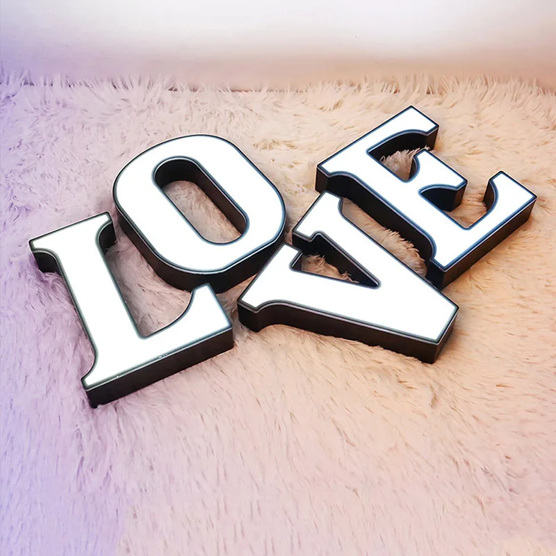 Светодиодный ночной Светильник макет реквизит 26 Английских Букв 1 шт. домашний