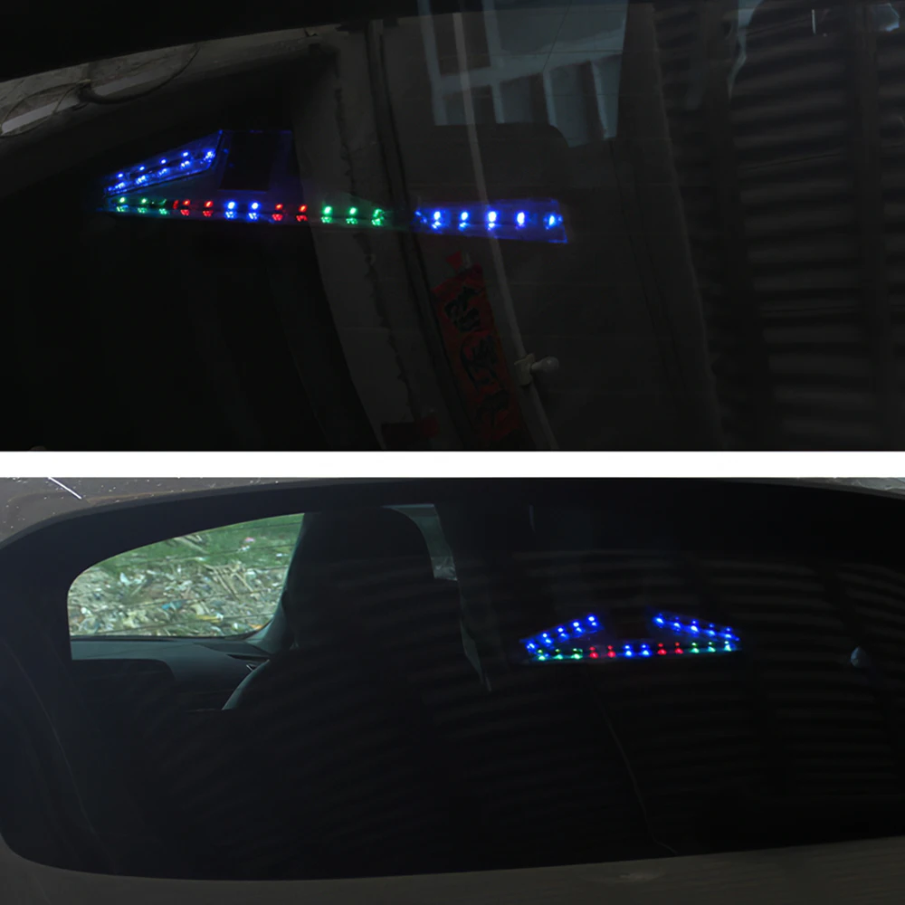 

Foldable Car Flashing Indicator Rear Warning Light Bright Stable Intelligent Solar Arrow Lamp LED Spotlight for Car Driving