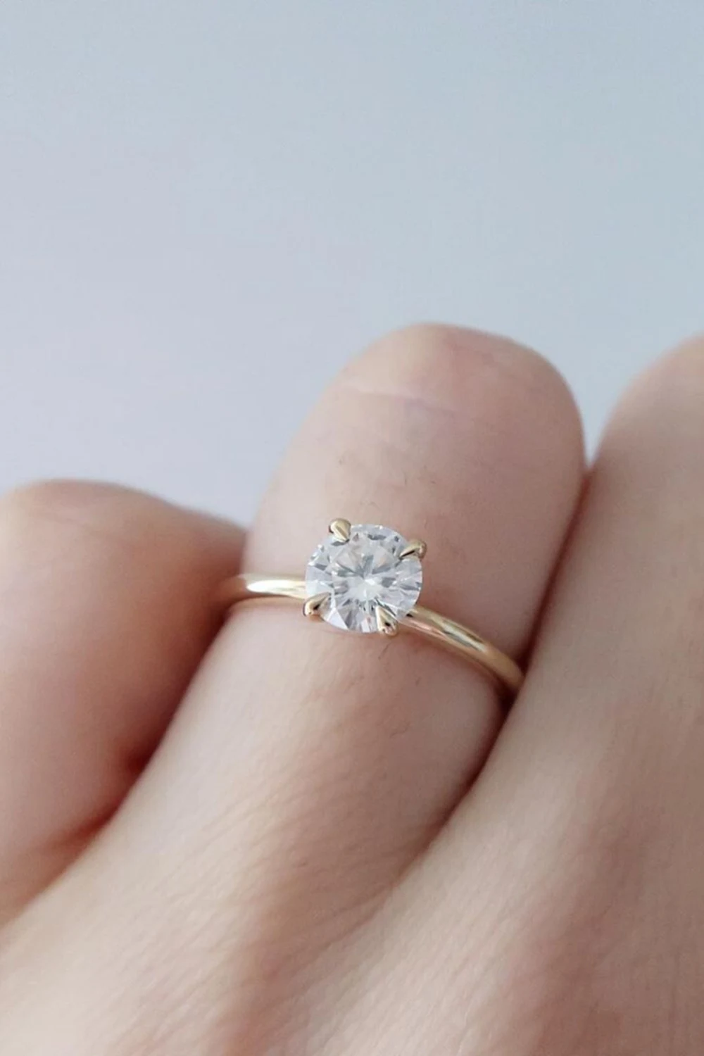 

Crystal Diamond Zirconia lab Diamond 1 carat engagement ring