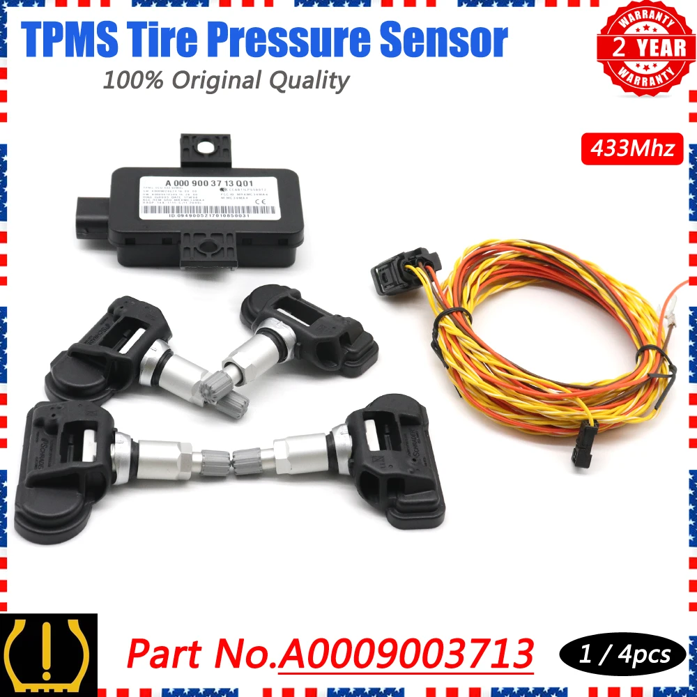 

TPMS Tire Pressure Sensor Monitoring System RDC Control Unit A0009003713 for Mercedes-Benz C CLASS C43 W205 GLC X253 W253 18-20