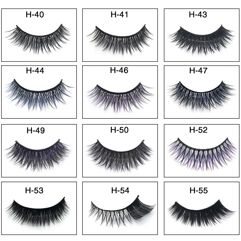 1 пара длинных густых ресниц 100% не тестируется на животных 3D ресницы ручной