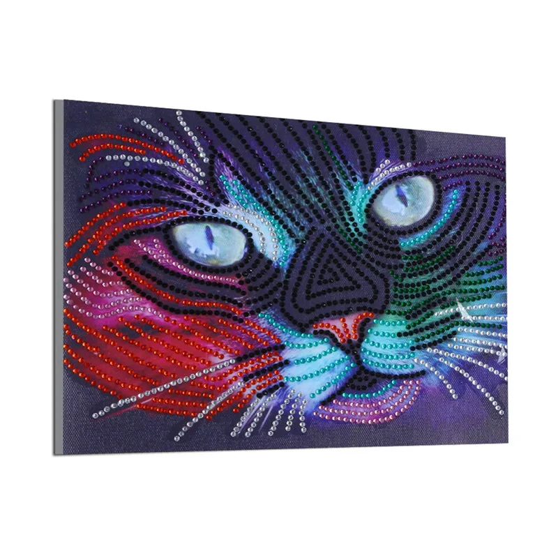 H016 30X25 Алмазная картина особой формы 5D DIY живописный узор частичная кристальная Алмазная вышивка цветок Стразы наборы для вышивки крестиком - Цвет: H016 30X25