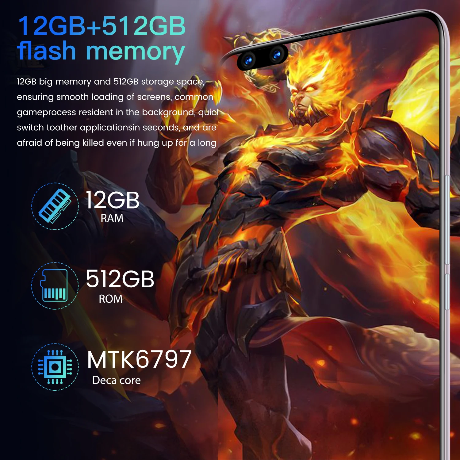 cheap smartphone reno 5 pro android mobile phone 12512g 1628mp camera 7 3 full screen unlocked cellphone featured phone movil free global shipping