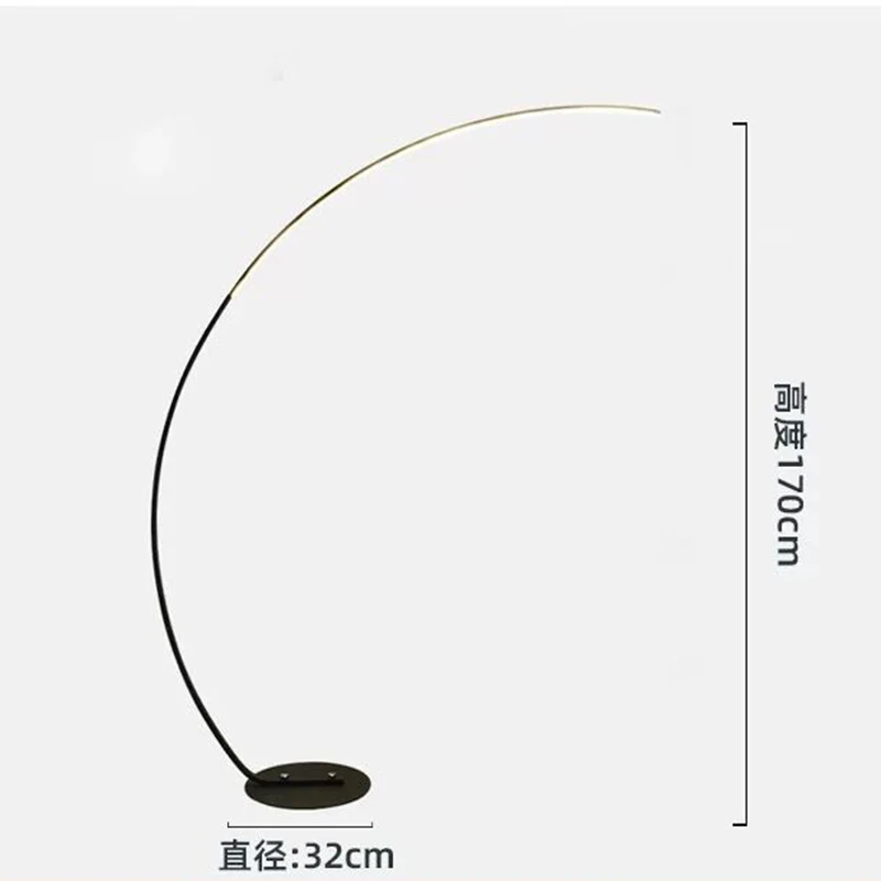 Домашняя Напольная Лампа в скандинавском стиле форме дуги современный