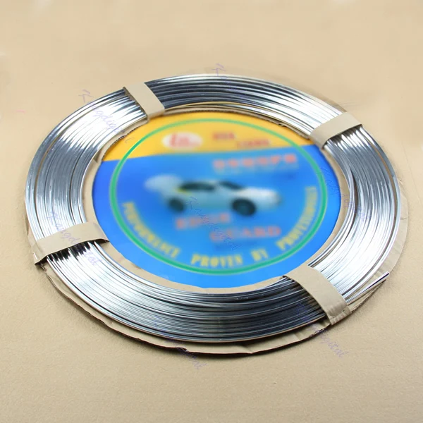 

Car Flexible Door Edge Guard Trim Molding Strip Protector Silver 15M DIY