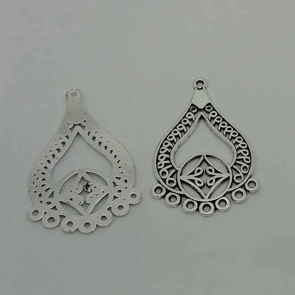 

Jewelry Findings Components Water Drop Earring Connector 42x28mm 5pcs