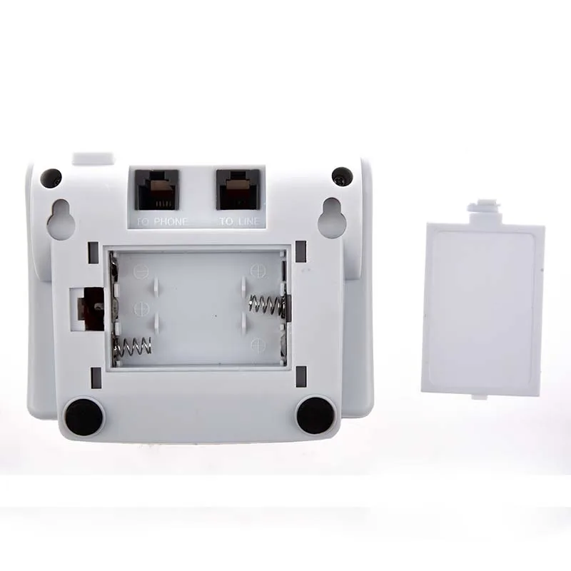 Белый дисплей телефона DTMF FSK Поле идентификатора звонящего с История