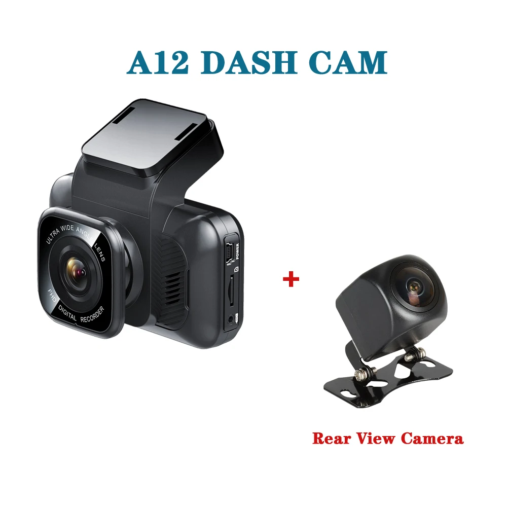 A12-RVC Aiba A12 1296 P HD Камера Встроенный WI-FI 170 Автомобильная Камера С WDR Ночного Видения Автомобильный ВИДЕОРЕГИСТРАТОР 24 Ч Парковка Монитор Камера видеорегистратор регистратор - Название цвета: A12-RVC