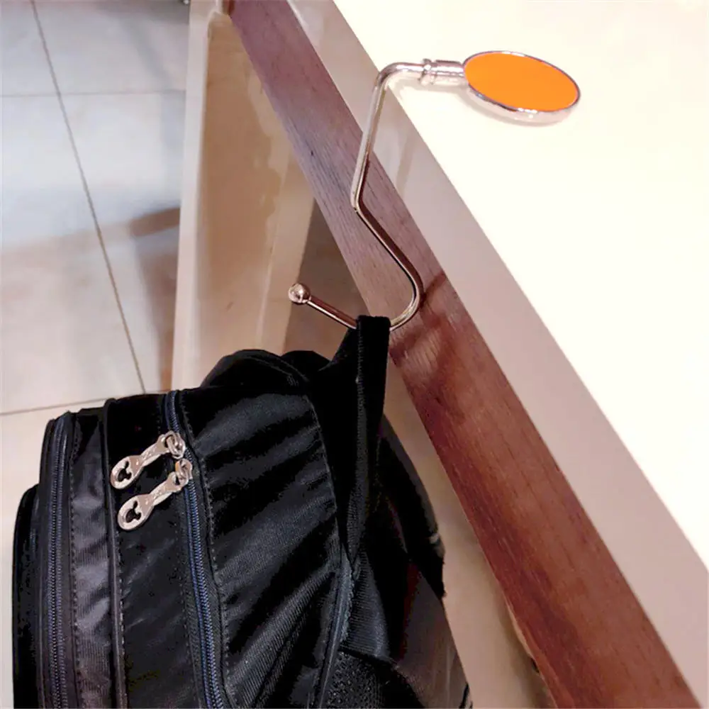 Креативная портативная Металлическая складная сумка крючок для сумочки вешалка