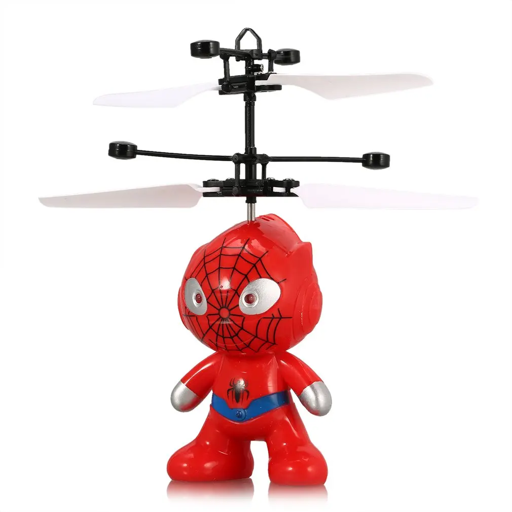 Rc Astronaut Aircraft Drone Airplane Remote Control Toy Flying Mini RC Infraed Induction Aircraft Flashing Light Toys for Kid