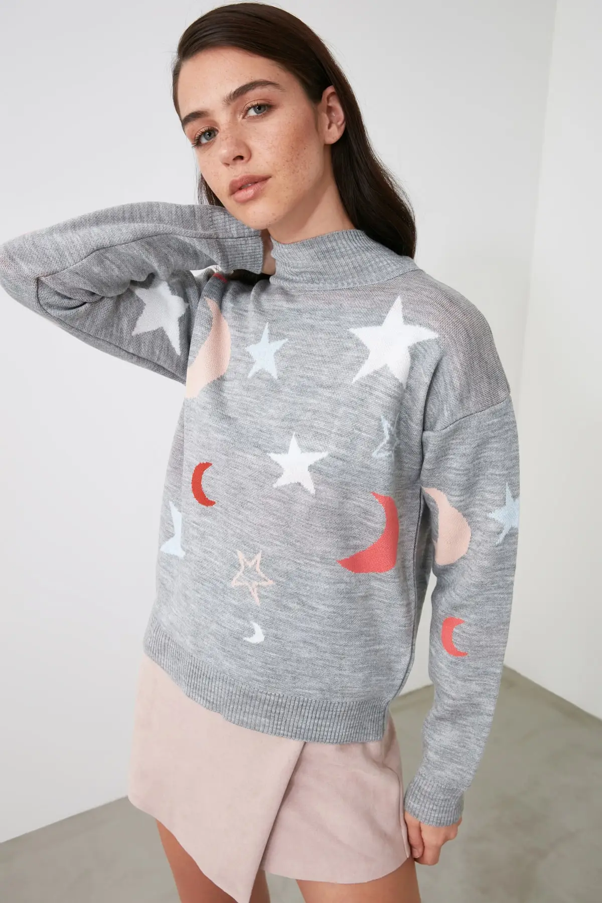 

Trendyol Jacquard Knitwear Sweater TWOAW21KZ2795