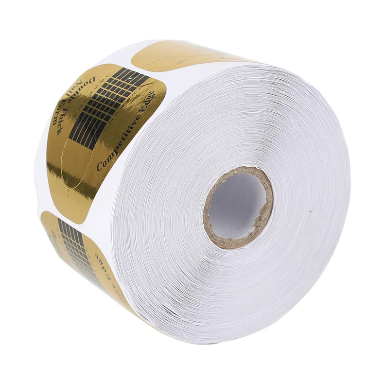 Бумажный поднос для ногтей 100 шт./пакет французская маникюрная наклейка защитный