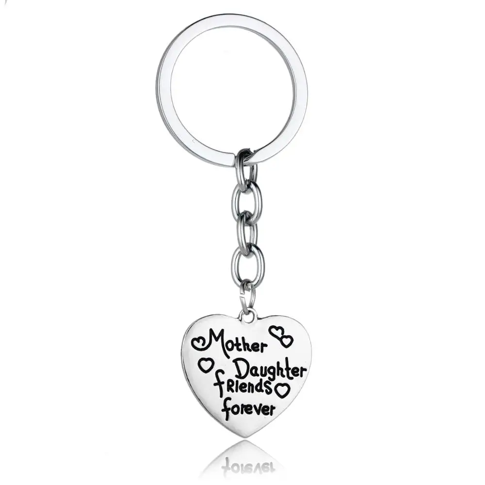 

12PC Mother Daughter Friends Forever Keyrings Heart Charm Pendant Keychains Family Friends Women Girl Jewelry Mother's Day Gifts