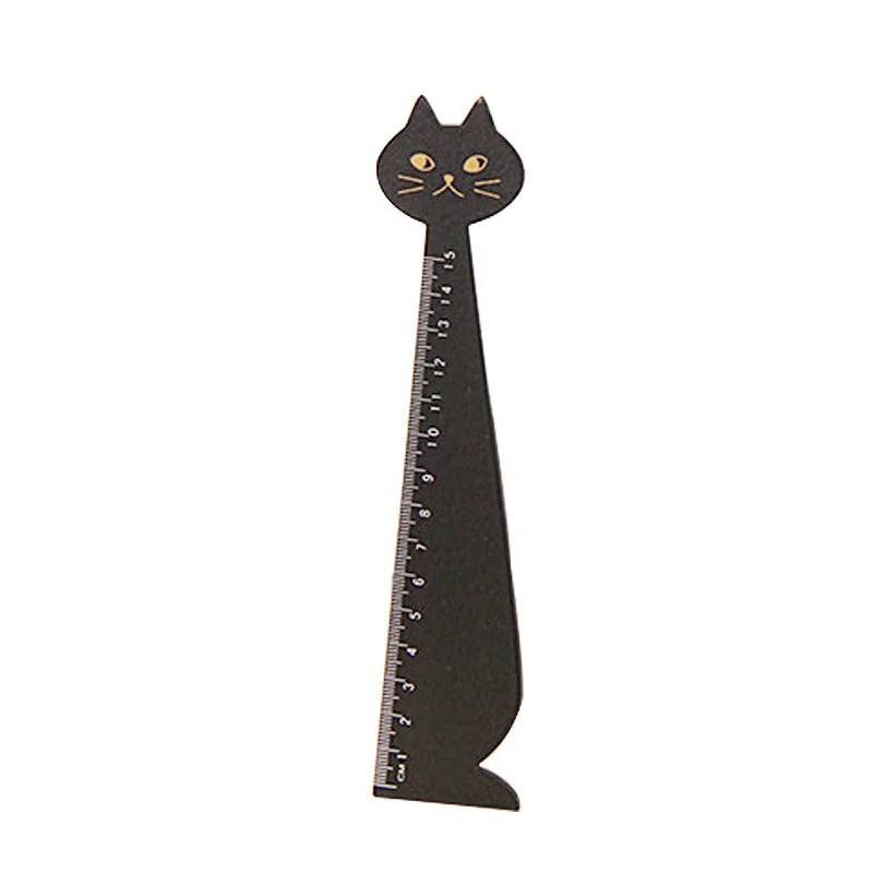 

Cat Ruler Solid Wood Patchwork Rulers Creative Cute Set of Drafting Rules Novelty Cartoon Design Ruler Kawaii Accessories New