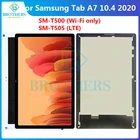 ЖК-дисплей для Samsung Galaxy Tab A7 10,4 (2020) SM-T500 T505 T500, ЖК-дисплей с сенсорным экраном и дигитайзером в сборе, оригинал