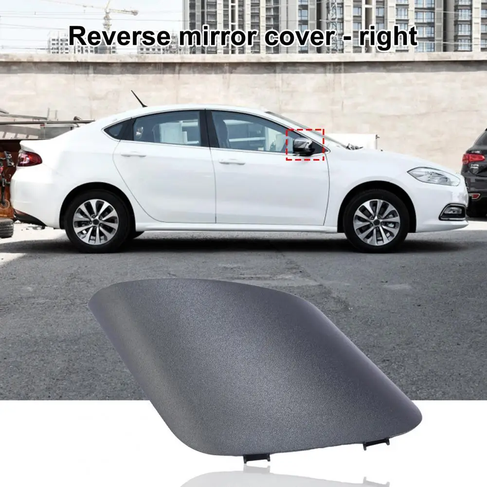 

Rearview Mirror Shell Protective Standard Black Long Lifespan Right Door Mirror Cap Trim 735596883 735539384 for Fiat
