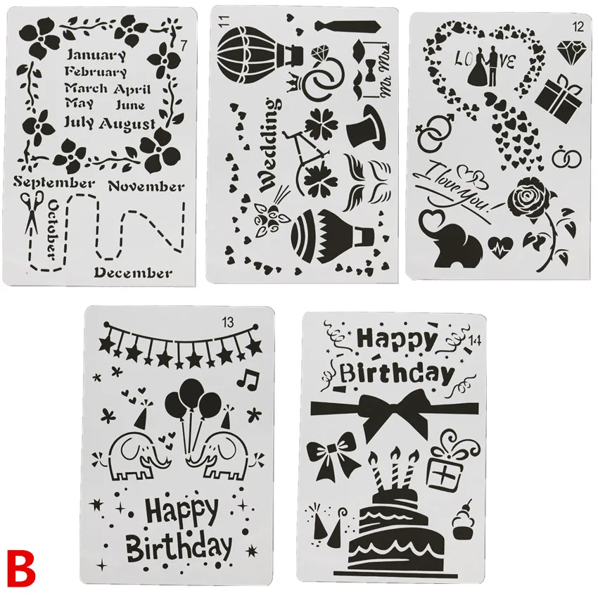 5PCS template B 1 шт. A4 A5 светодиодный светящийся чертежный щит для рисования граффити, планшет для рисования, волшебное рисование, светильник-забавная флуоресцентная ручка, обучающая игрушка - Color: 5PCS template B