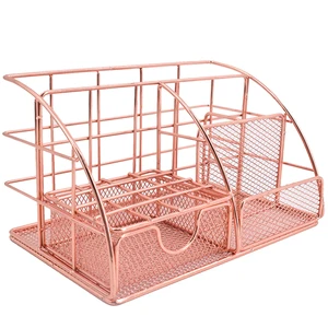 Офисный настольный держатель для канцелярских принадлежностей, стеллаж для хранения, органайзер для всякой всячины с несколькими ячейками, подставка, предметы для студентов