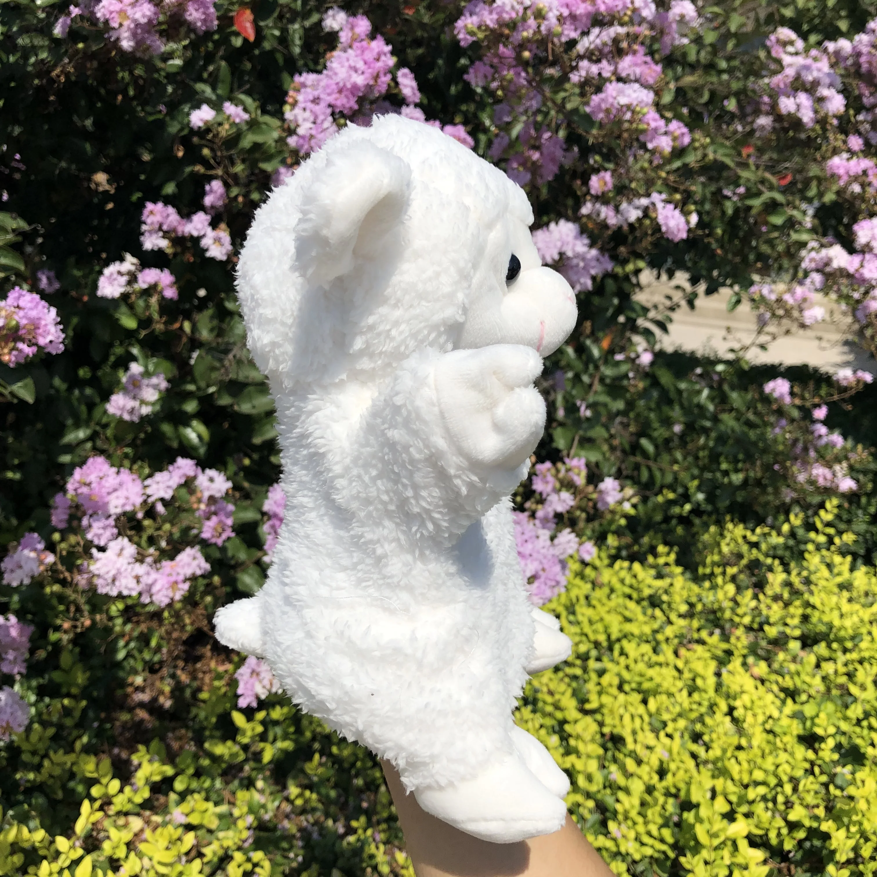 23cm Cute Sheep Hand Puppet Baby Kids Developmental Toys Soft Lovely Cartoon Interactive Plush doll Game Playing Toy kids Gifts | Игрушки и