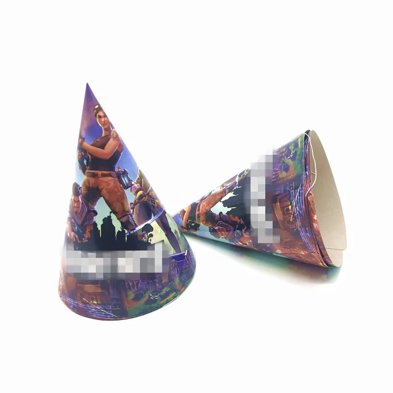 Caps-6PCS 24 шт./лот, популярная игра, ночь в крепостях, топпер для кексов, детские украшения на день рождения, вечерние украшения для детской вечеринки - Цвет: Caps-6PCS