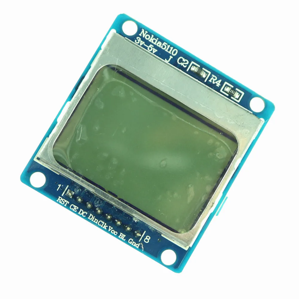 10 шт./лот KJ208 новый модуль белая подсветка 84*48 84x84 ЖК адаптер PCB для Nokia 5110 Arduino|pcb