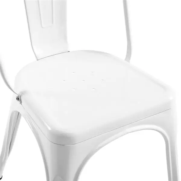 

4pcs Backrest Home Garden Lounge Furniture Kit Chairs Industrial Style Iron Sheet Chair Dining Stool