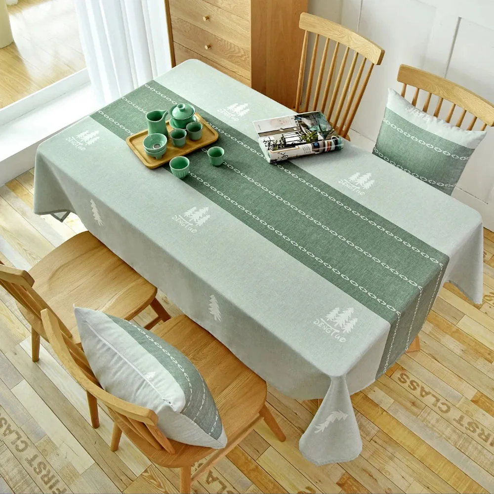 

Solid Color Tablecloth with Waterproof Rectangular