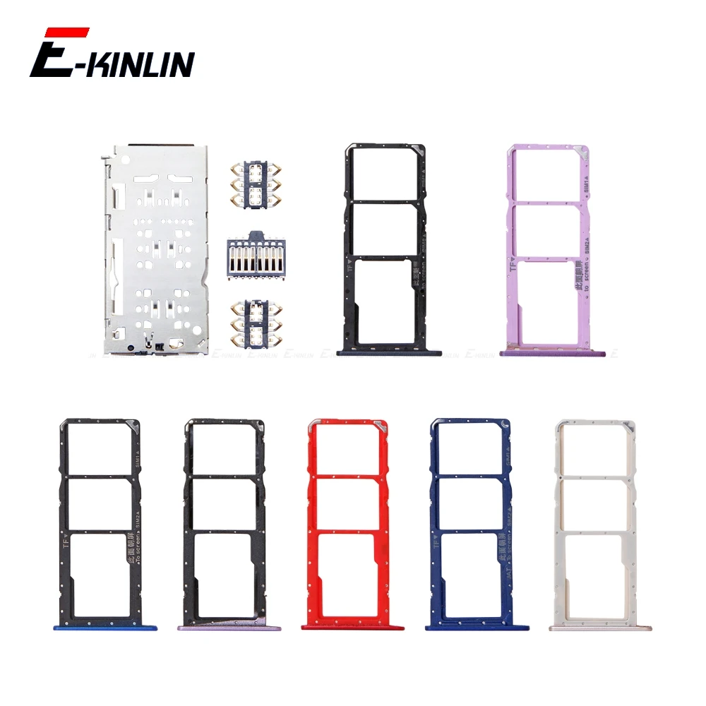 

Micro SD / Sim Card Tray Socket Adapter For HuaWei Honor 8C 8X 8A Pro Connector Holder Slot Reader Container