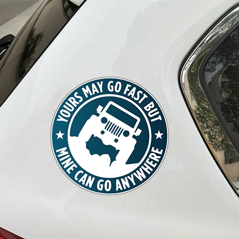 

Personality Can Go Anywhere SUV Car Sticker Windshield Bumper Motorcycle Decal High Quality Vinyl Cover Scratches Waterproof PVC