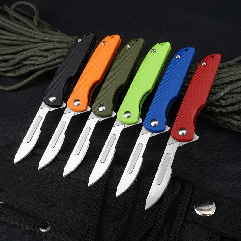 Многофункциональный мини-нож из углеродистой стали уличный портативный