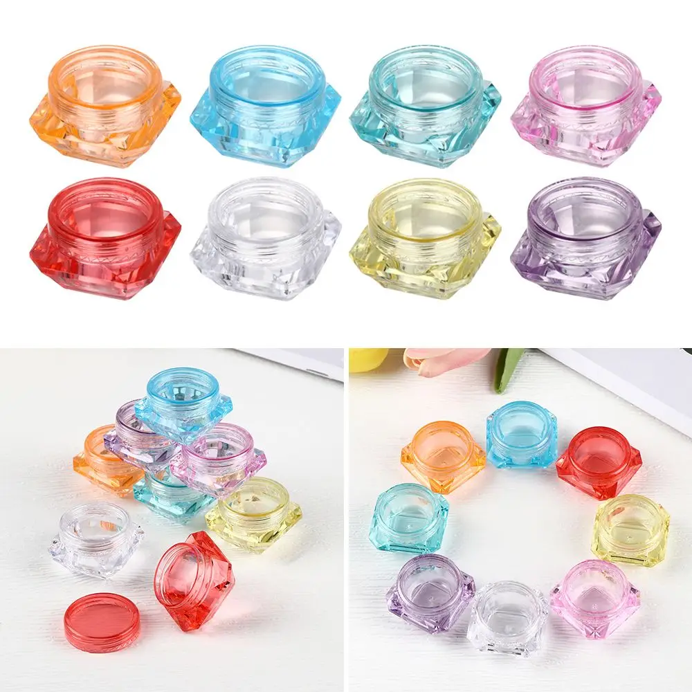 

5Pcs Colorful Sample Container Refillable Bottle Cosmetic Plastic Box Empty Box Makeup Jar Empty Jar Pot Cream Jar