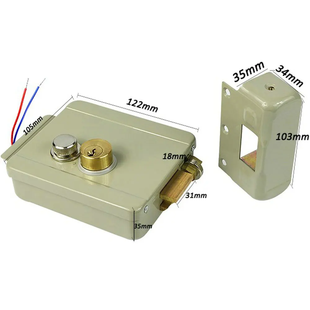 electric lock electronic door lock for video intercom doorbell door access control system video door phone best for home free global shipping