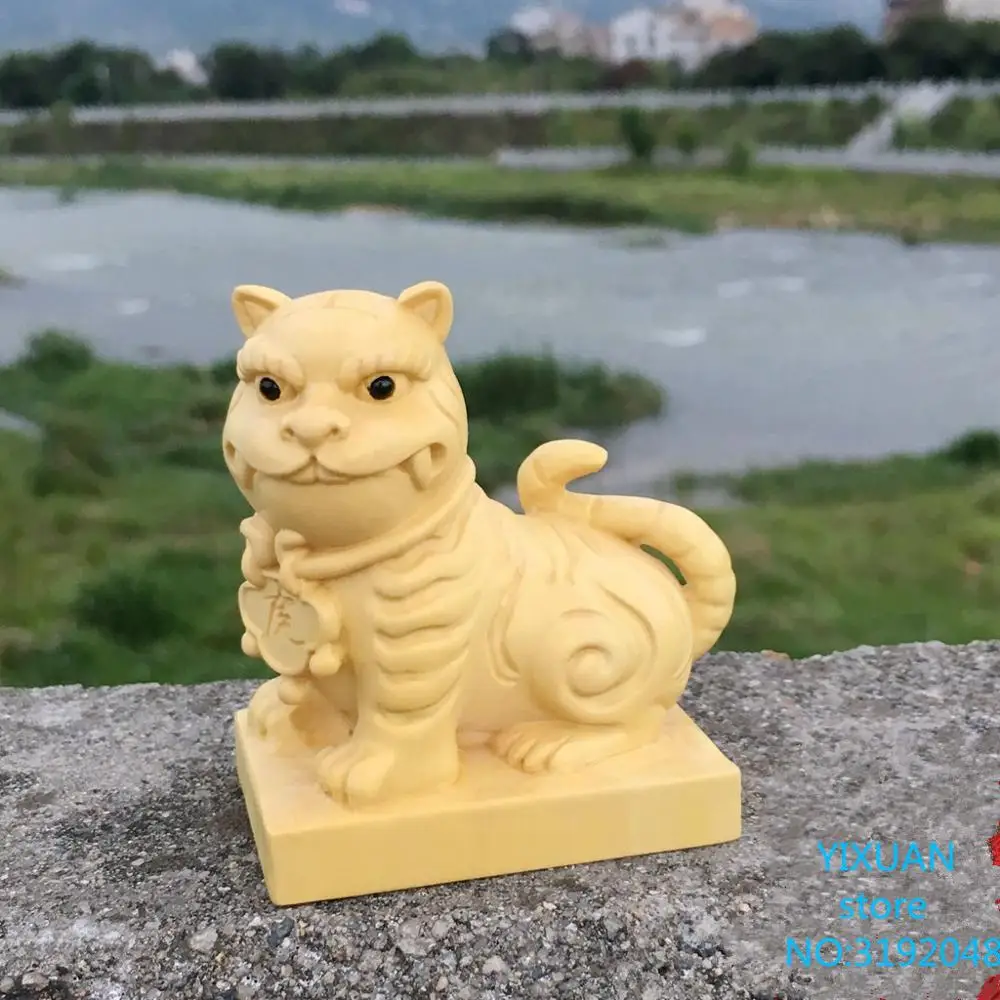 Резьба из самшита орнамент тигра ручная работа с животными Властелин как