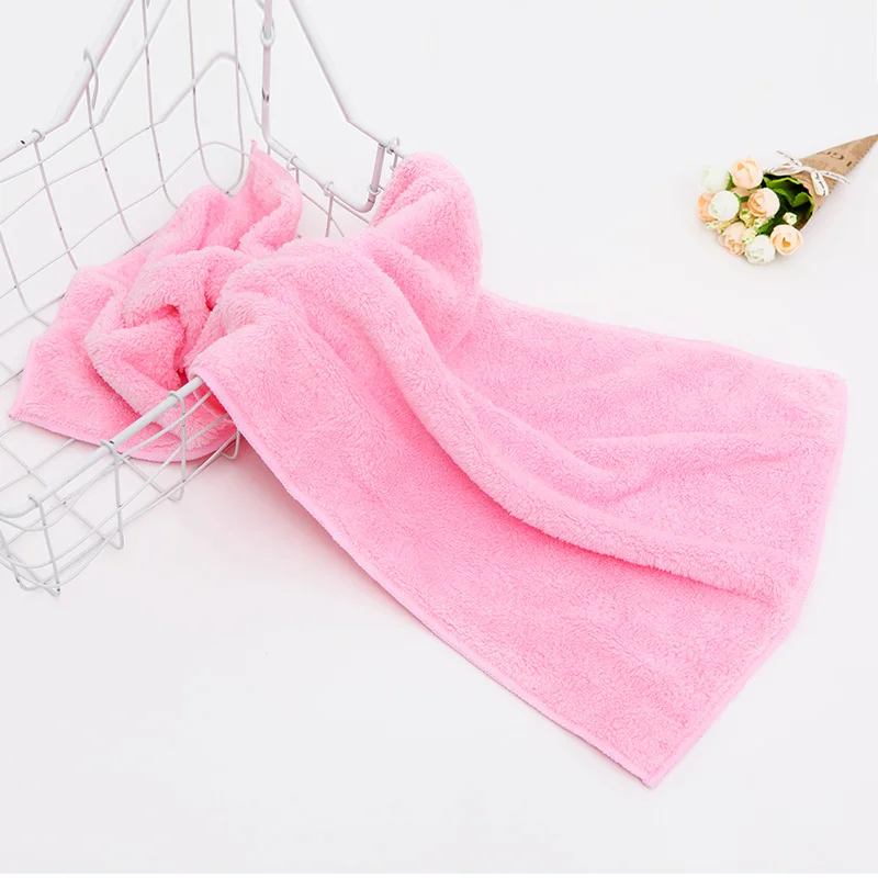 40x80cm Pink SINSNAN, утолщенное, микрофибра, бархат кораллового цвета, сухое полотенце для волос для женщин, мягкое, супер абсорбирующее, для спортзала, йоги, для взрослых, для душа, быстросохнущее полотенце для лица - Цвет: 40x80cm Pink