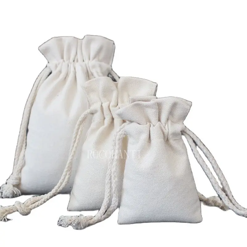 25 шт. Пользовательский логотип напечатанный Эко хлопок парусина сумка на шнурке