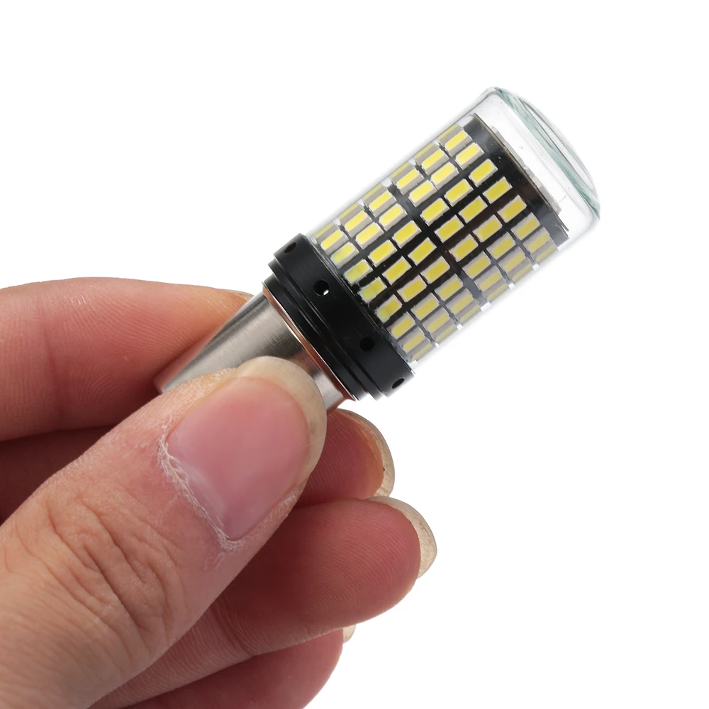 1156 BAU15S PY21W 12-24V 144SMD лампочка указателя поворота светодиодный Canbus без ошибок светодиодный свет автомобиля резервный тормоз лампы Авто запасные части