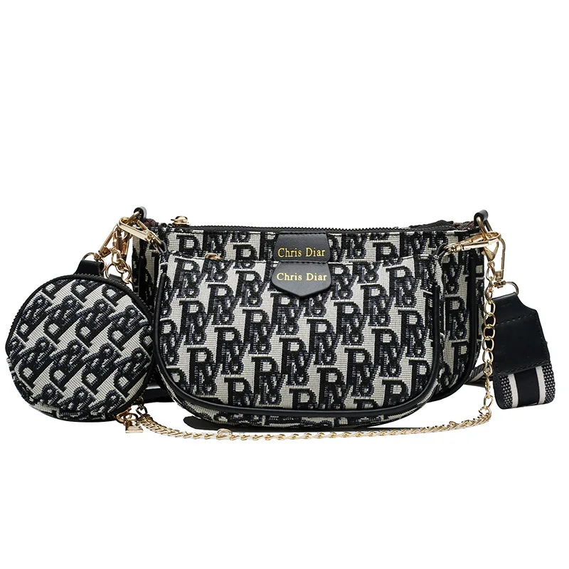 

2021 Summer Diagonal Cross-Oceanic Letter Printing Fashion Personality All-Match Lady Shoulder Armpit Female Niche Designer Bag