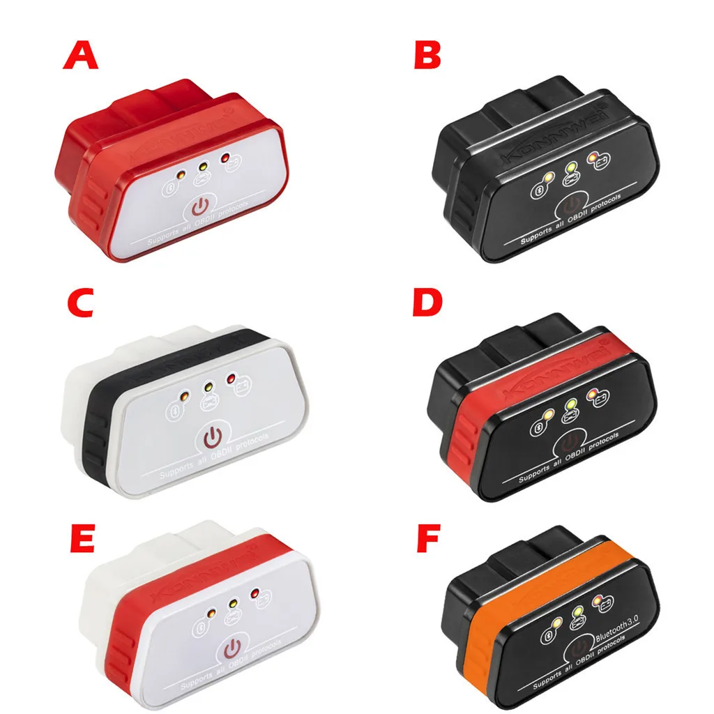 Konnwei KW903 ELM327 Bluetooth 3,0 OBD2 OBDII Автомобильный сканер диагностического кода автомобильные аксессуары Автомобильный сканирующий инструмент