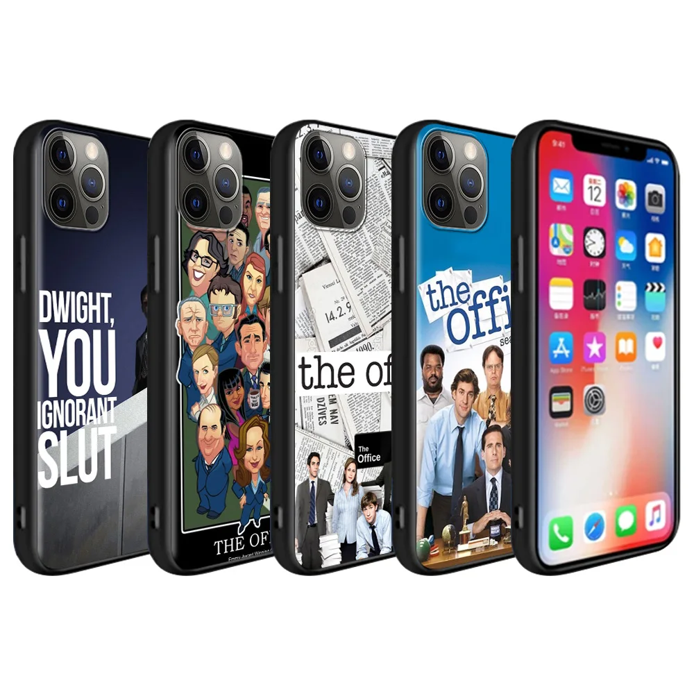 season 5 the office phone case for iphone 11 13 12 pro max xs xr x 8 7 6s 6 plus 5 5s se silicone cover black soft fundas free global shipping