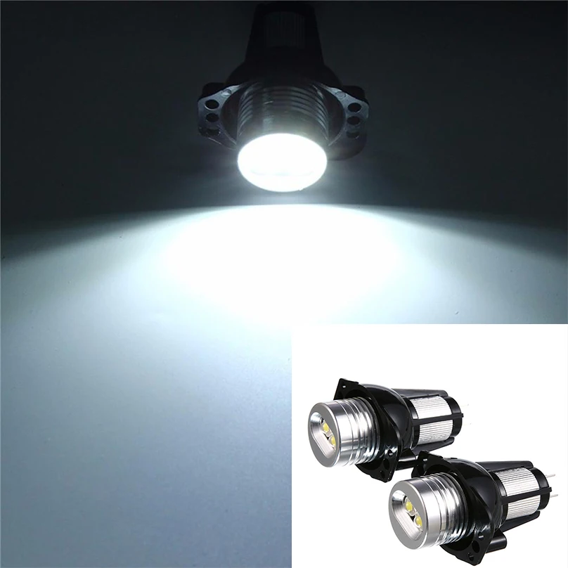 Пара 10 Вт Ангельские глазки гало кольца светодиодный светильник 6 LED Маркер лампы