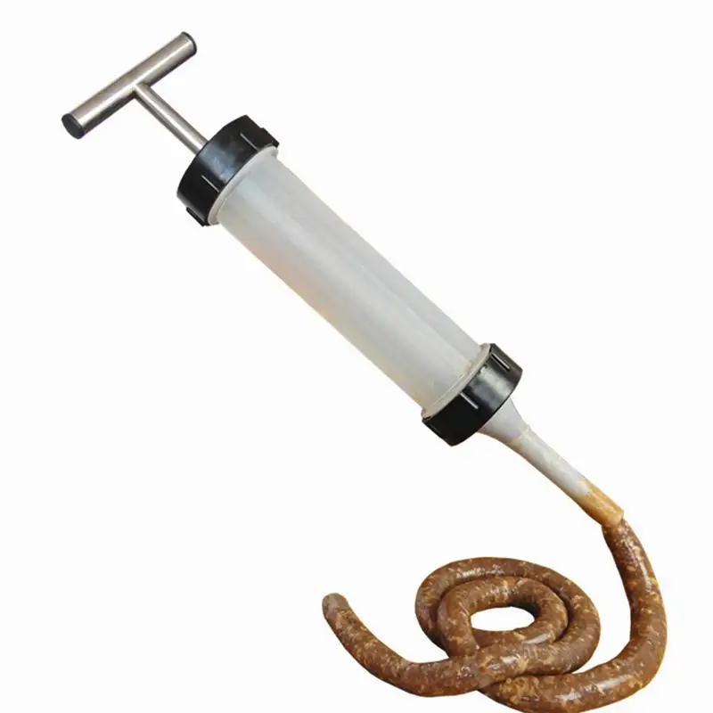 

Manual Push Sausage Maker Sausage Stuffer Tube Meat Filling Tool for Home