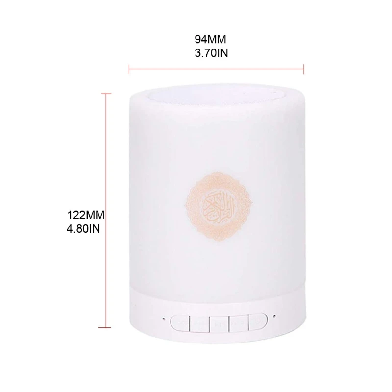 

Bluetooth-compatible Speaker Wireless Remote LED Night Light Smart APP Control with Quran Recitation Translation Box Muslim